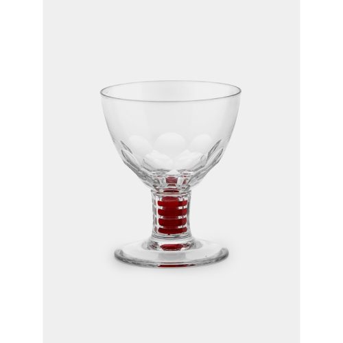 1930s Baccarat Crystal Red Wine Glasses (Set of 6)
