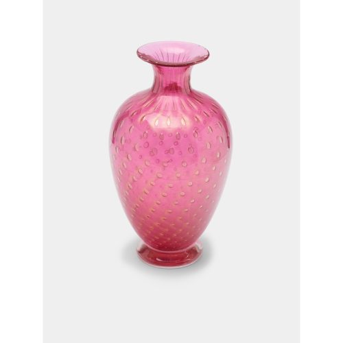 1960s Seguso Bullicante Murano Glass Vase