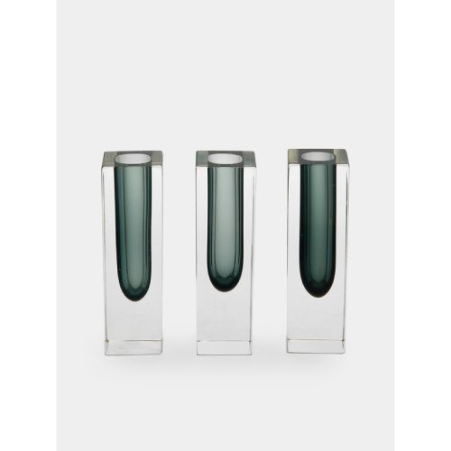 1970s Sommerso Murano Glass Bud Vases (Set of 3)