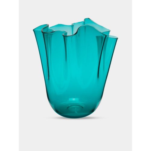 Fazzoletto Hand-Blown Murano Glass Large Vase