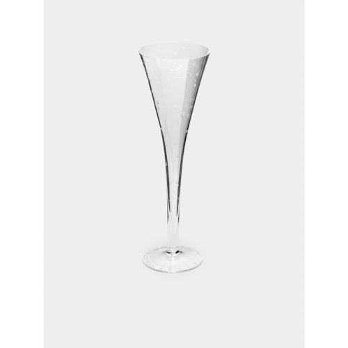 Fireworks Hand-Engraved Crystal Champagne Flute