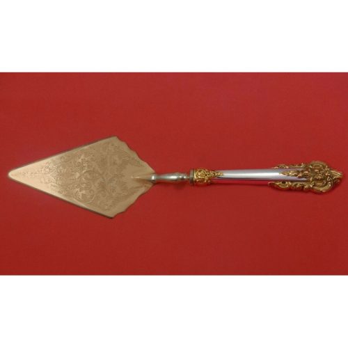 Grande Baroque Gold Accents by Wallace Sterling Pastry Server Vermeil Custom HH