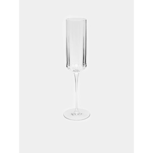 Hand-Blown Crystal Champagne Flute