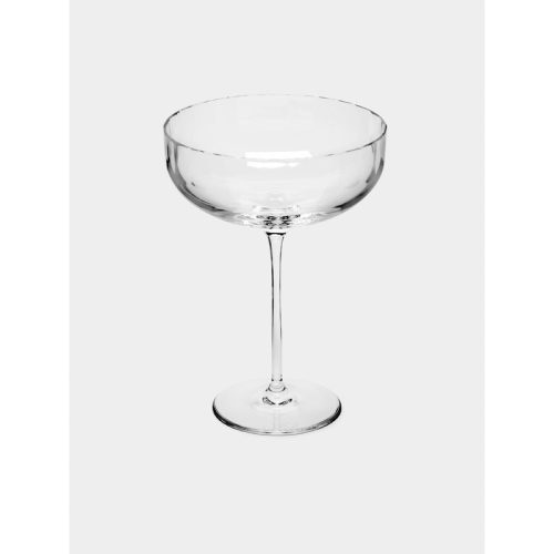 Hand-Blown Crystal Large Champagne Coupe