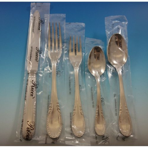 Impero by Ricci Stainless Steel Flatware Set for 12 Service 65 pieces New Italy