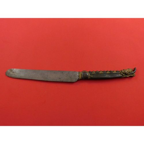 Kozuka by Unknown Mixed Metals Knife with Ship Japanese Motif HH WS 8″