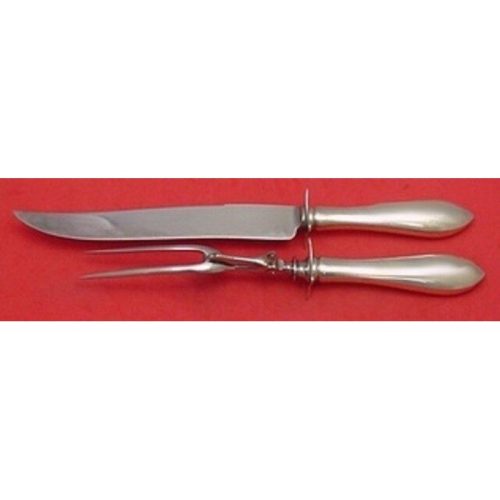 Pointed Antique Reed Barton Dominick Haff Sterling Roast Carving Set 2pc