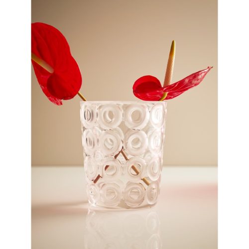 Ring Hand-Blown Crystal Vase