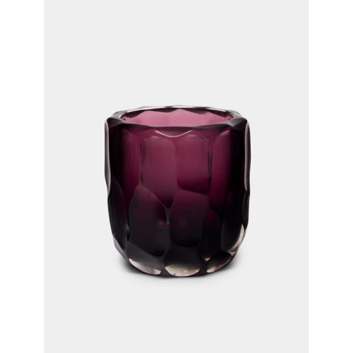 Rullo Ametisa Hand-Blown Murano Glass Vase