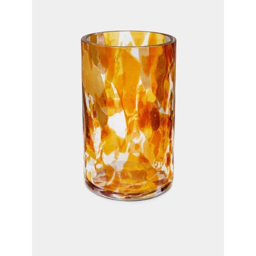 Topaz Hand-Blown Murano Glass Vase