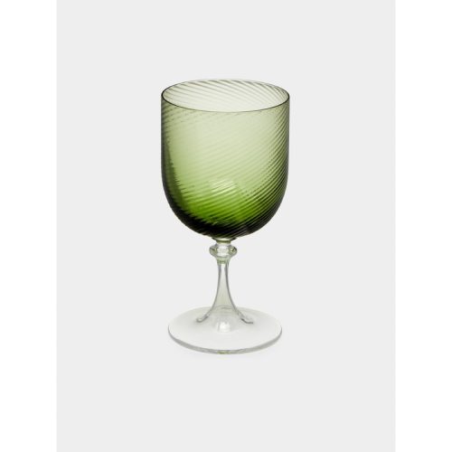 Twisted Soraya Hand-Blown Murano Red Wine Glass