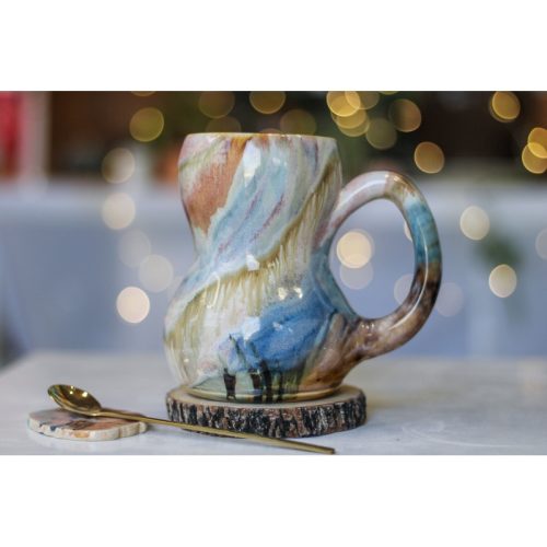 12-B Soft Earth Series PROTOTYPE Acorn Gourd Mug, 21 oz.