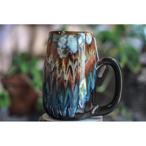 15-B Desert Oasis Crystal Notched Mug – TOP SHELF, 25 oz.