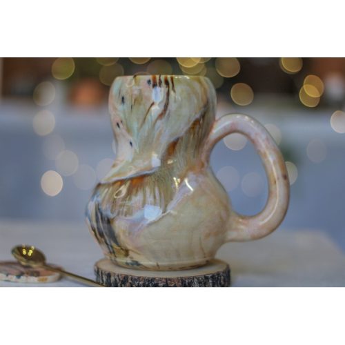 15-B Soft Earth Series PROTOTYPE Acorn Gourd Mug – TOP SHELF, 27 oz.
