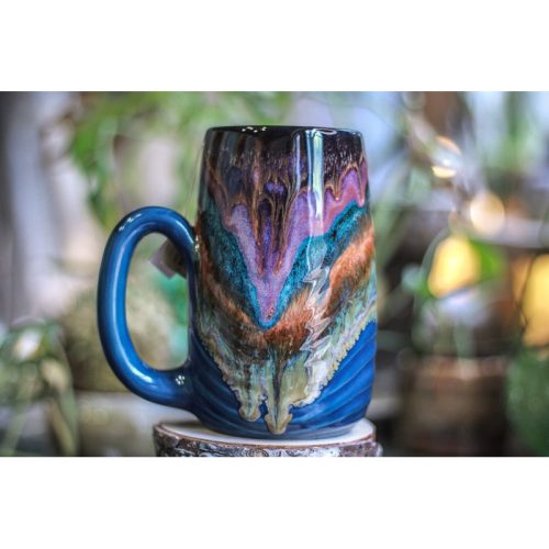 20-B Purple Haze Textured Notched Mug – TOP SHELF, 23 oz.