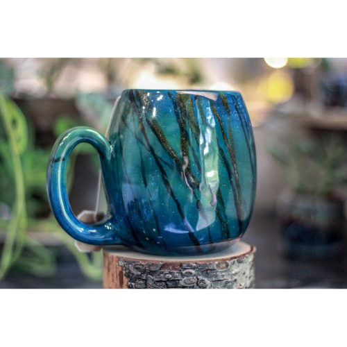 21-A  Labradorite Notched Mug – TOP SHELF, 28 oz.