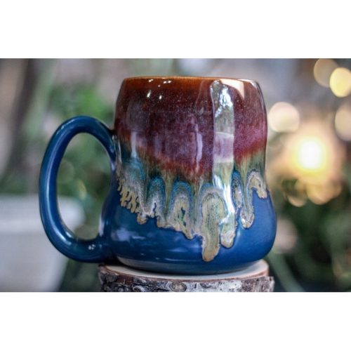 23-C Starry Night Variation Notched Gourd Mug – TOP SHELF, 26 oz.