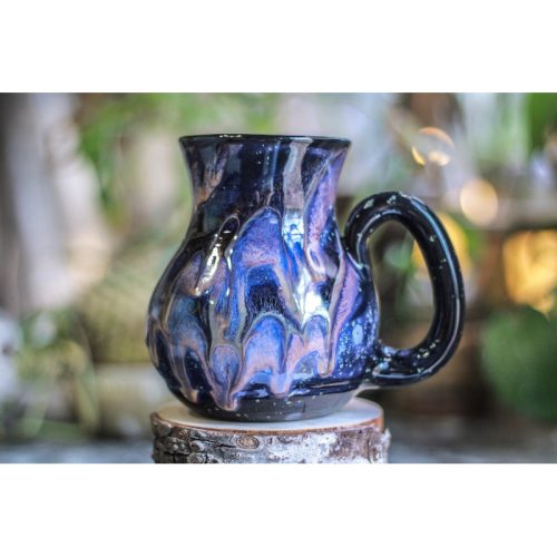 24-C Cosmic Amethyst Grotto Flared Acorn Mug – TOP SHELF, 21 oz.