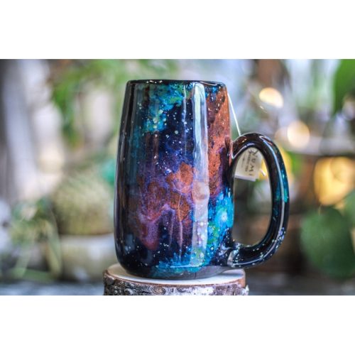 26-A Rainbow Stellar Notched Mug – TOP SHELF, 24 oz.