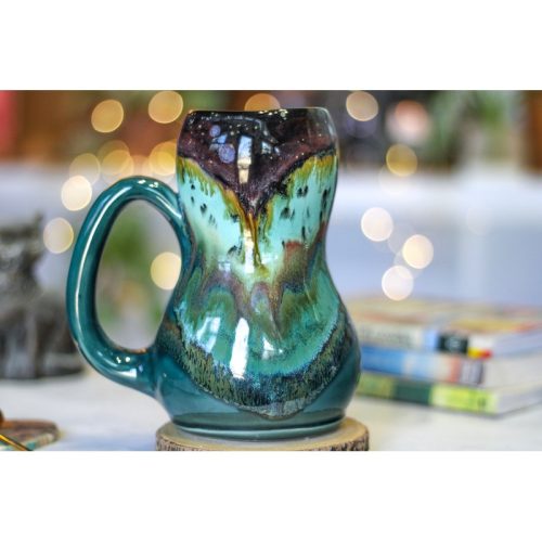 29-A Rocky Mountain Midnight Acorn Gourd Mug – TOP SHELF, 28 oz.