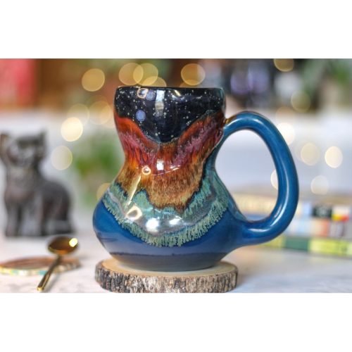 30-A Starry Night Gourd Mug – TOP SHELF,  oz.