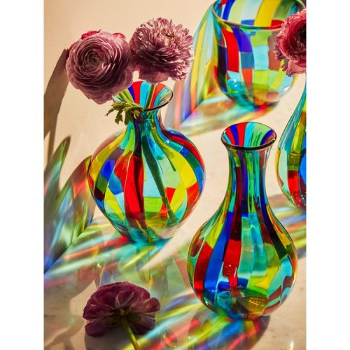 Acquamarina Hand-Blown Murano Glass Bud Vases (Set of 4)