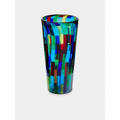 Acquamarina Hand-Blown Murano Glass Vase
