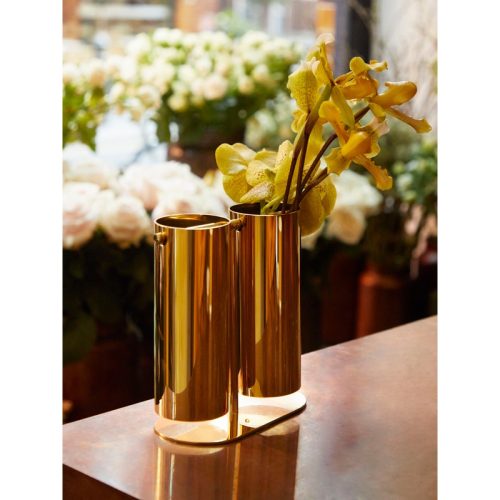 Brass Double Swinging Vase