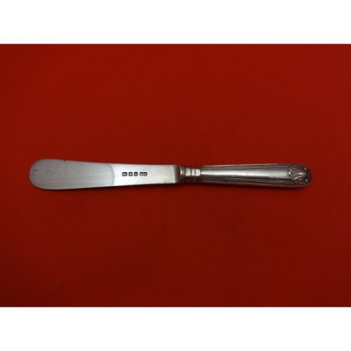 Fiddles & Shell by Spaulding & Co. English Sterling Butter Spreader HH AS 6 1/8″