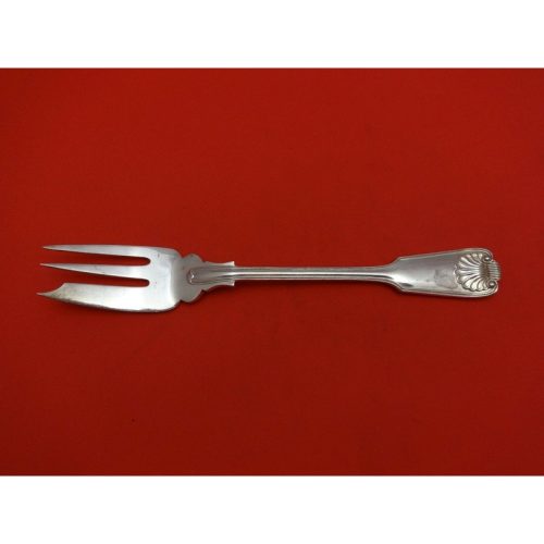Fiddles & Shell by Spaulding & Co. English Sterling Salad Fork 3-Tine 6 1/2″