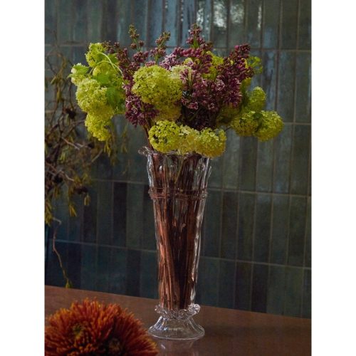 Hand-Blown Crystal Large Vase