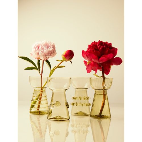 Hand-Blown Glass Bud Vases (Set of 4)