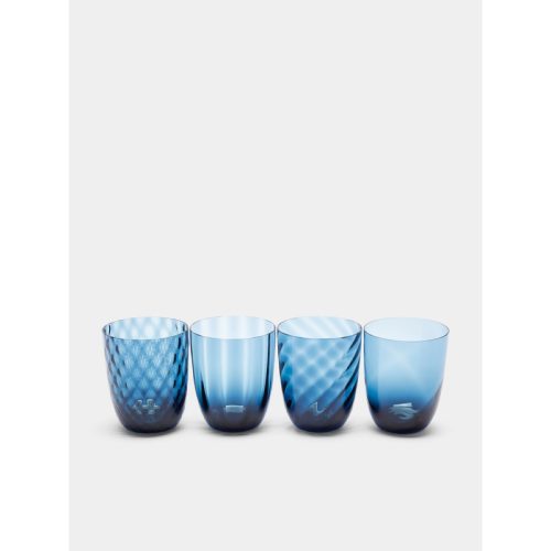 Idra Hand-Blown Murano Glass Tumblers (Set of 4)