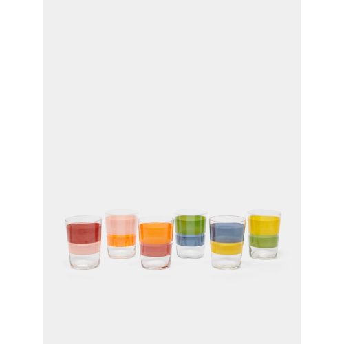 Portofino Hand-Painted Glass Tumblers (Set of 6)