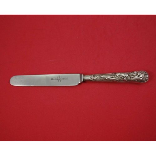 Stag Hunt by George Adams English Sterling Luncheon / Dessert Knife with TG Mono