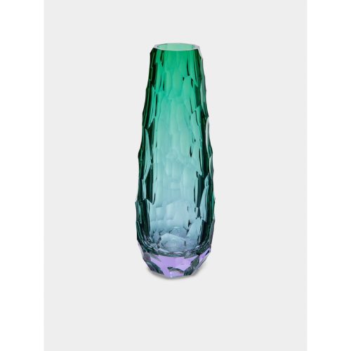 Stones Hand-Blown Crystal Tall Vase