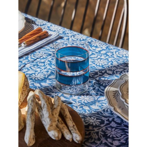Wahaka Stripe Hand-Painted Glass Tumblers (Set of 6)