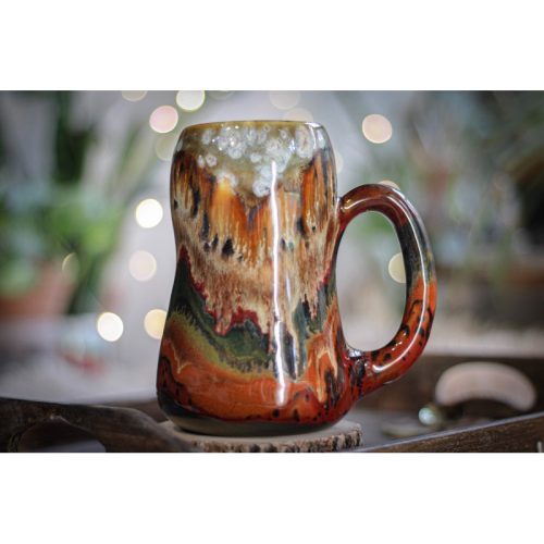 02-A Desert Oasis Variation Gourd Mug – TOP SHELF, 26 oz.