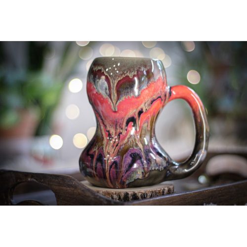 04-B Molten Strata Variation Gourd Mug – TOP SHELF, 19 oz.