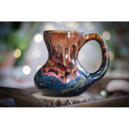 14-B Molten Gourd Mug – TOP SHELF, 14 oz.