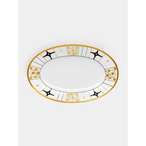 Dco Vienne Hand-Painted Porcelain Serving Platter