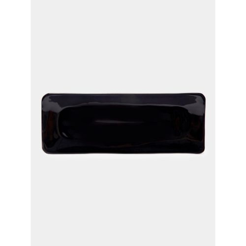 Hand-Glazed Ceramic Long Rectangular Sushi Platter