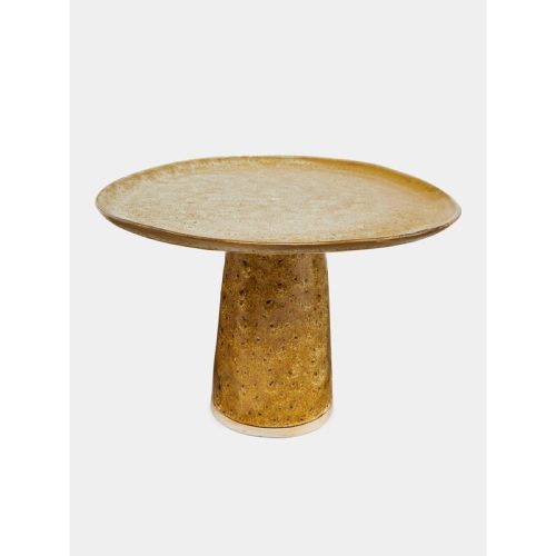 Hand-Glazed Ceramic Tall Cake Stand