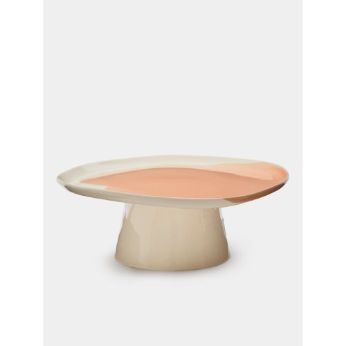 Hand-Glazed Porcelain Cake Stand