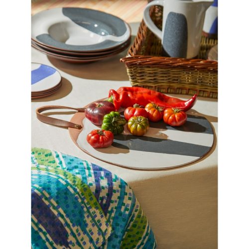 Hand-Glazed Terracotta Large Round Platter