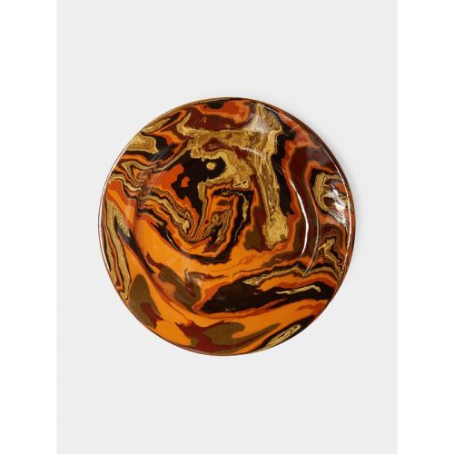 Marbled Ceramic Large Serving Platter