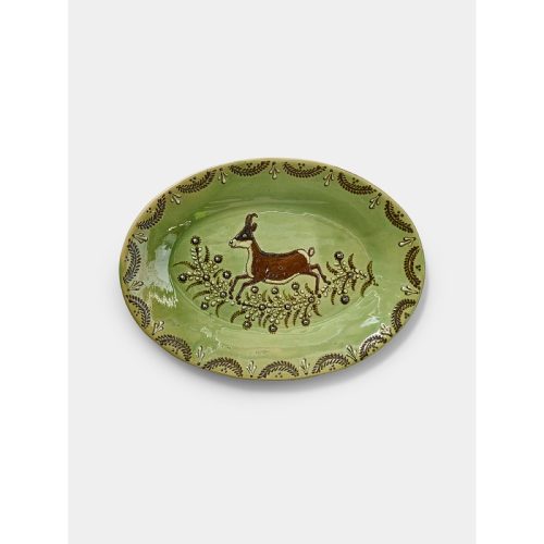 Rams Hand-Painted Ceramic Oval Platter