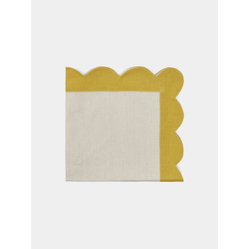Rapallo Scalloped Linen Napkins (Set of 4)