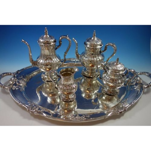 Richelieu by International Tea Set 4pc with Tray (#1631) Fabulous!