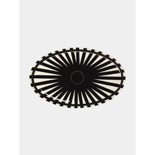 Ritzen Hand-Painted Ceramic Large Oval Serving Platter